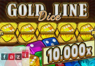 Gold Line Dice